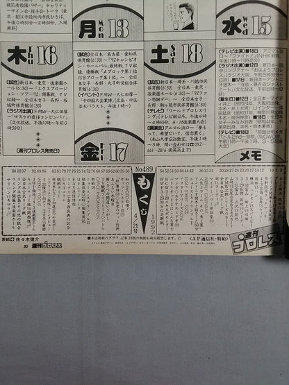 週刊プロレス489