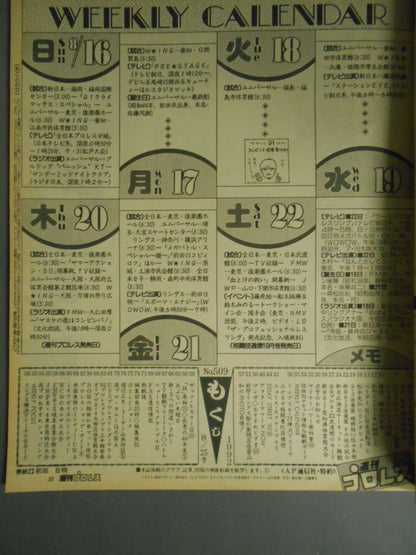 週刊プロレス509