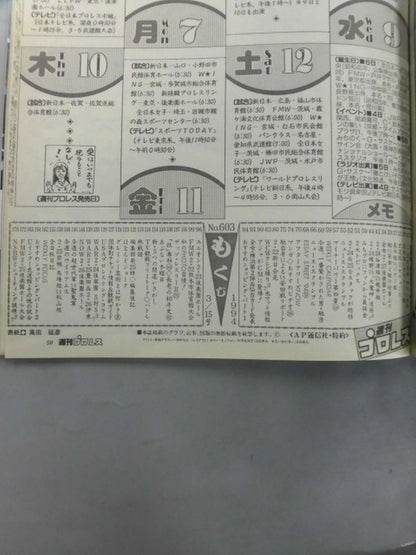 週刊プロレス603