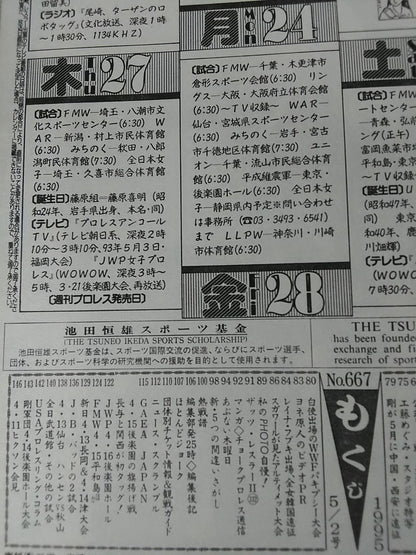 週刊プロレス667