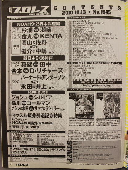 Weekly Pro Wrestling 1545