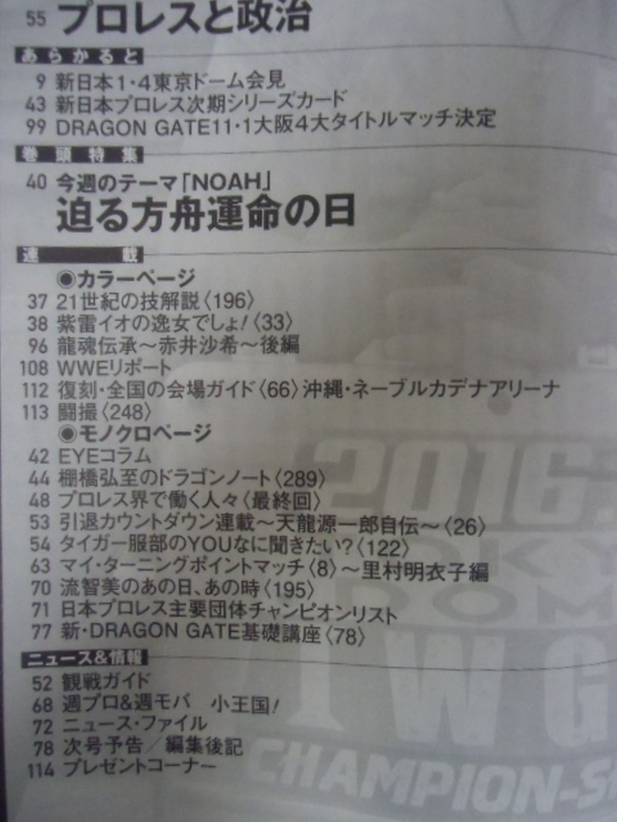 週刊プロレス1817