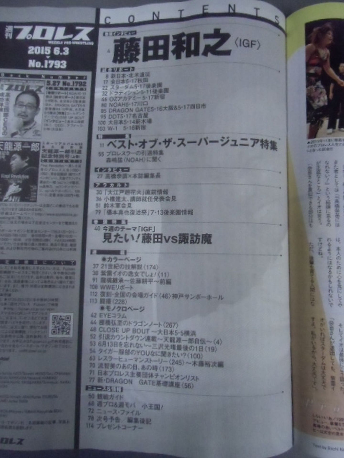 週刊プロレス1793