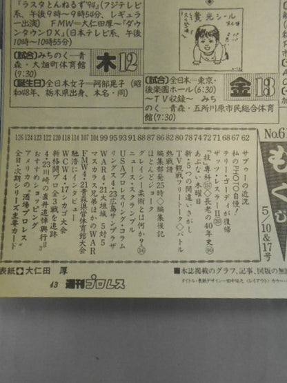週刊プロレス611