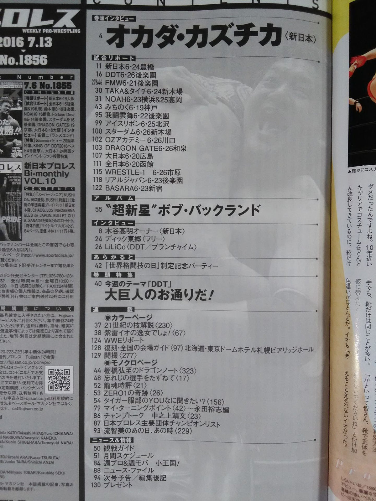 Weekly Pro Wrestling 1856