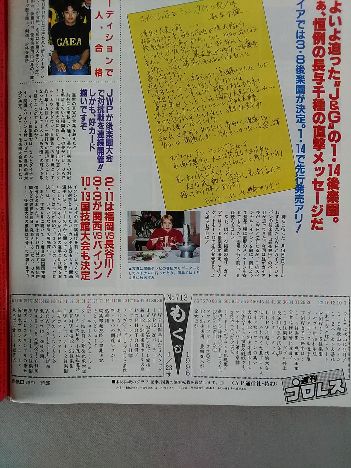 週刊プロレス713