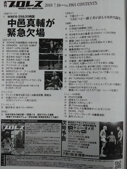 週刊プロレス1965