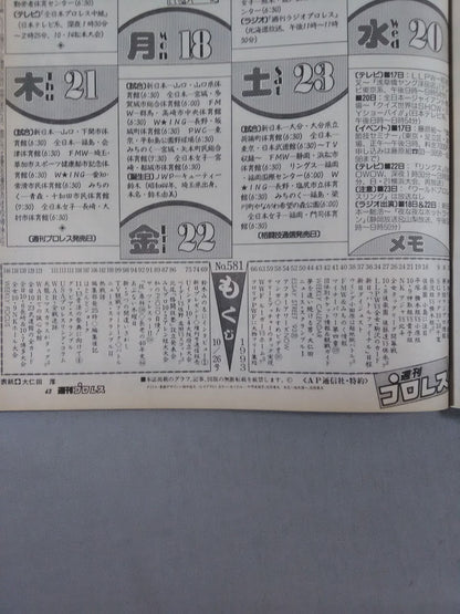 週刊プロレス581