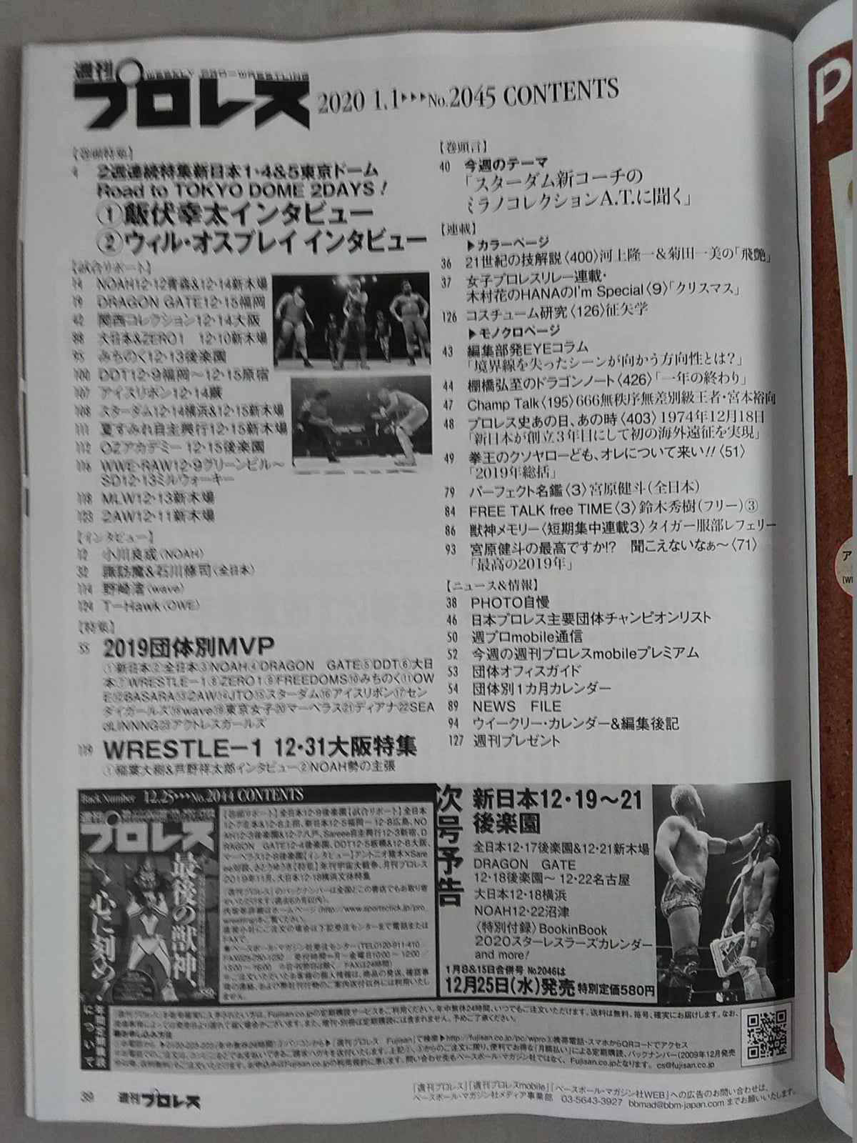 週刊プロレス2045