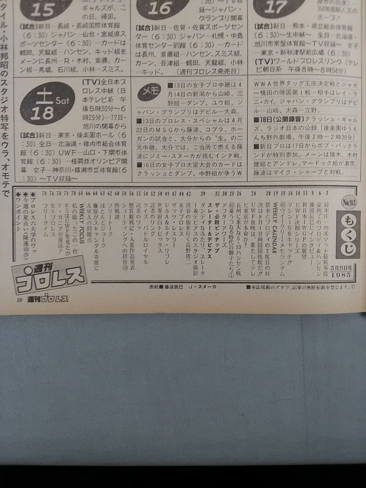 週刊プロレス93