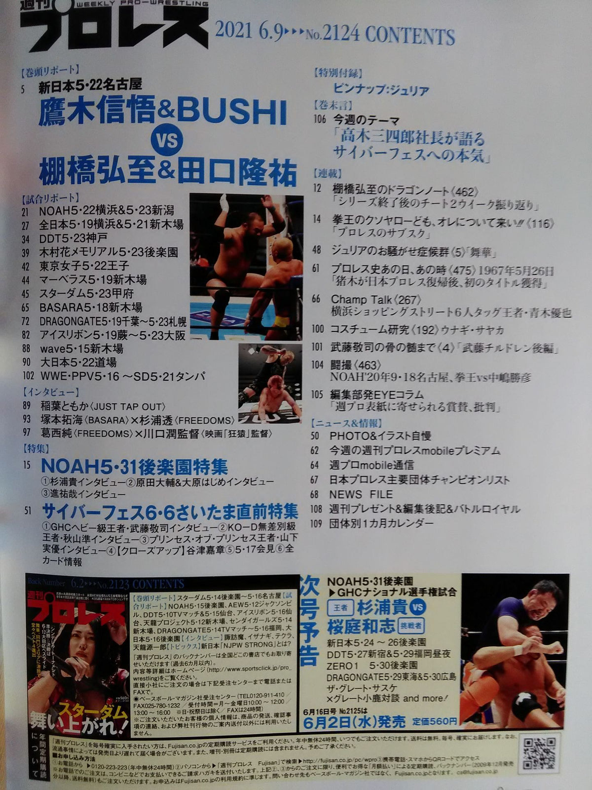 週刊プロレス2124