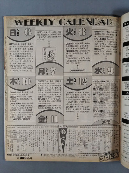 Weekly Pro Wrestling 599