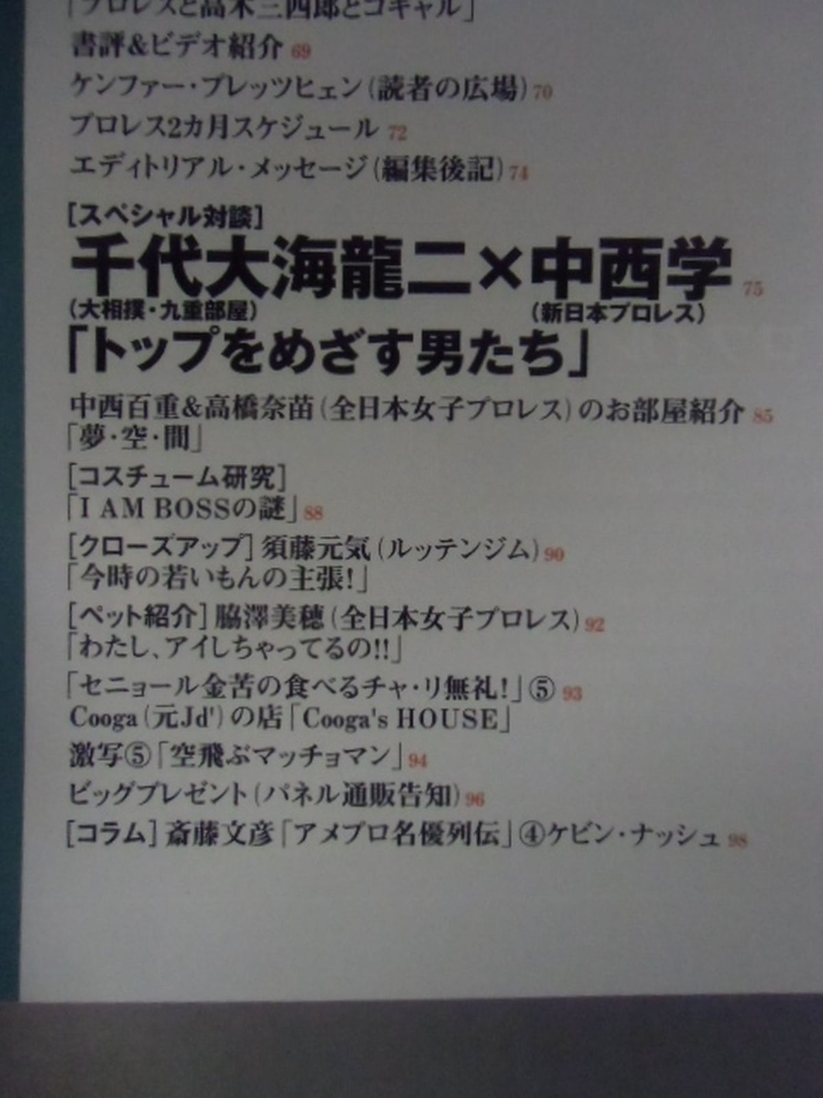 Weekly Pro Wrestling  Supplement 17 "Kampfer Vol.5"