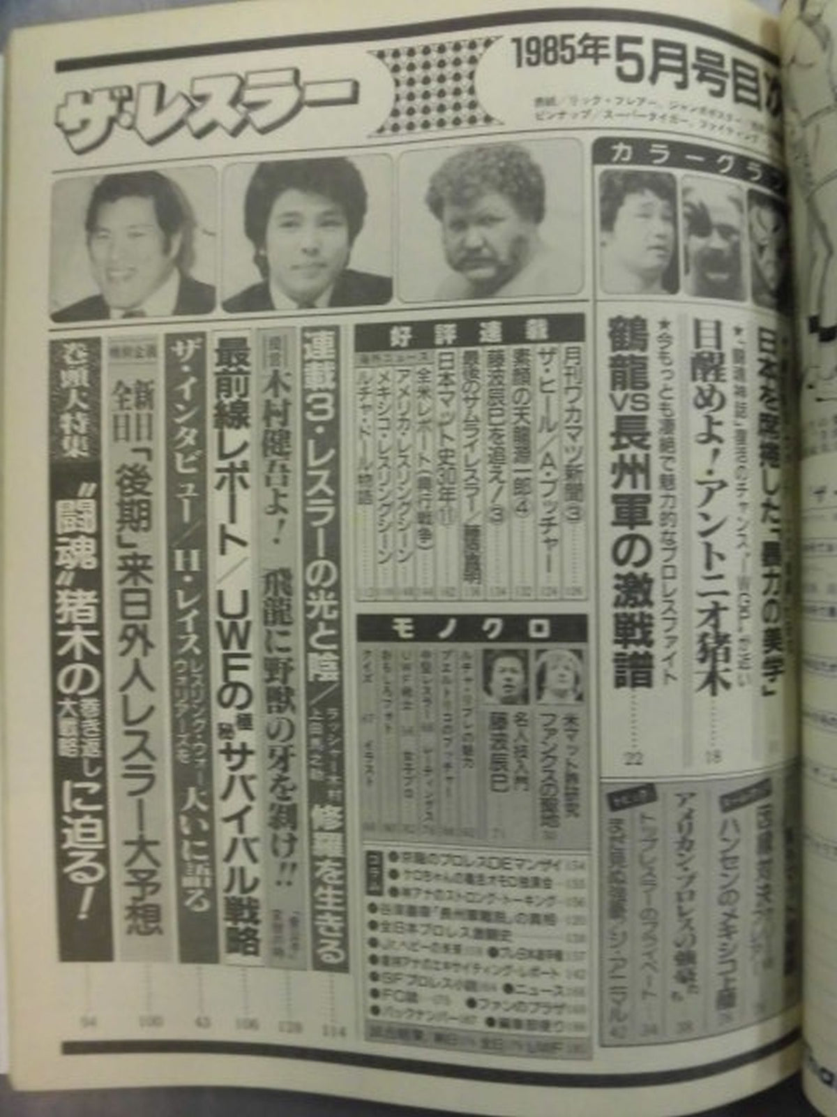 Monthly The Wrestler May 1985 issue