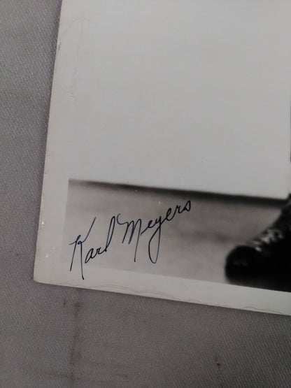 Carl Myers hand signed autograph Black and White Pro-Photo (1)