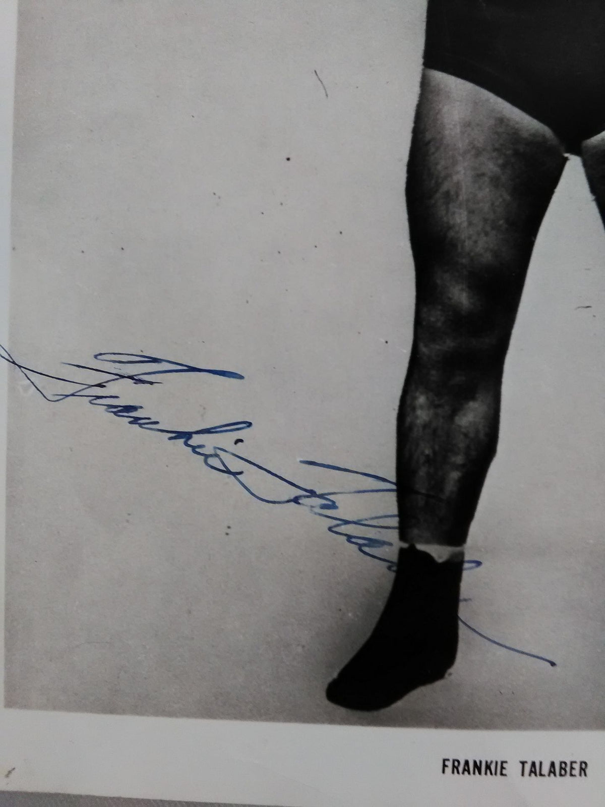 Frankie Talaber hand signed autograph Black and White Pro-Photo 