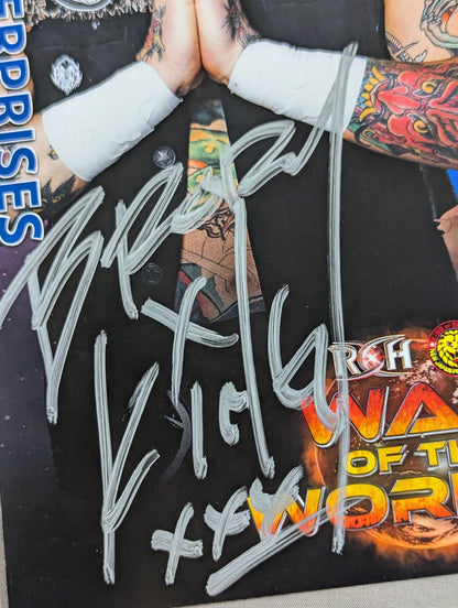 ★ROH×NJPW★ ブロディ・キング 直筆サイン入り ポートレート(A-1)