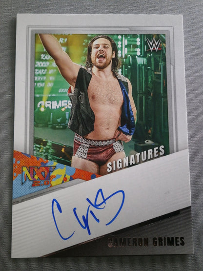 2022 WWE PANINI Cameron Grimes Official Autographed Card