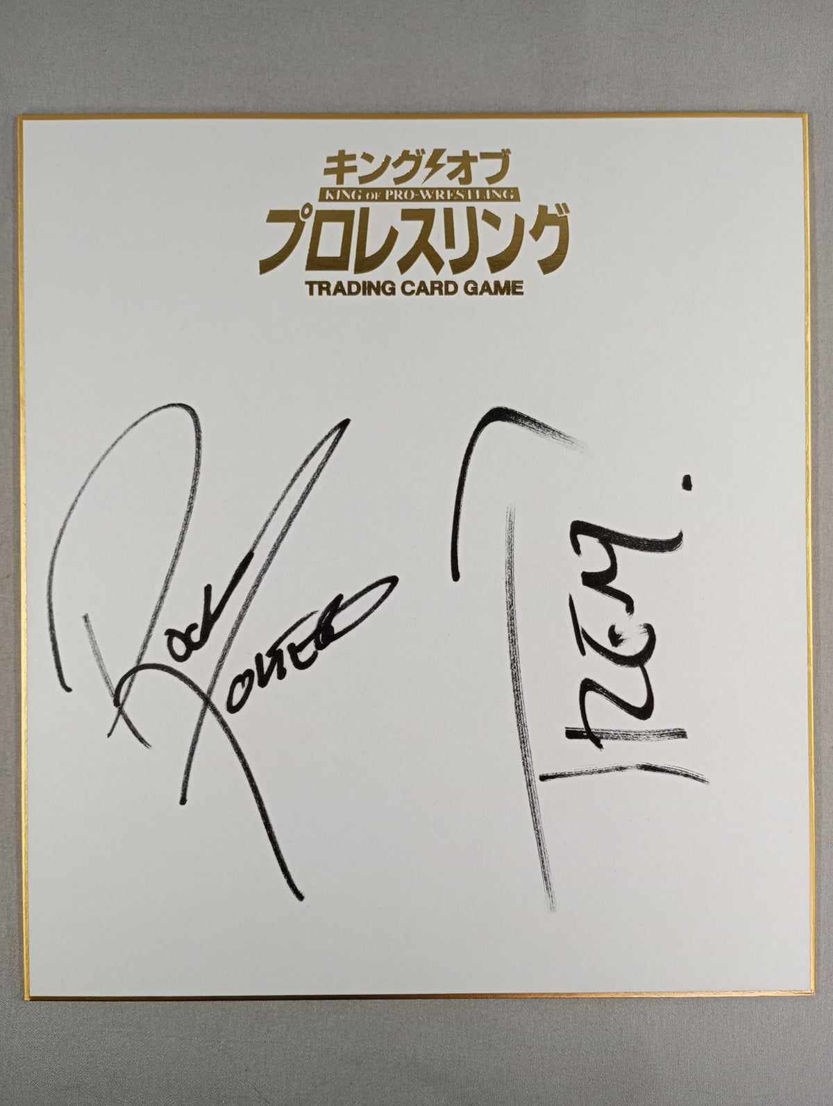 ★ロッポンギ・ヴァイス★ ロッキー・ロメロ＆バレッタ(キングオブプロレスリング専用色紙)