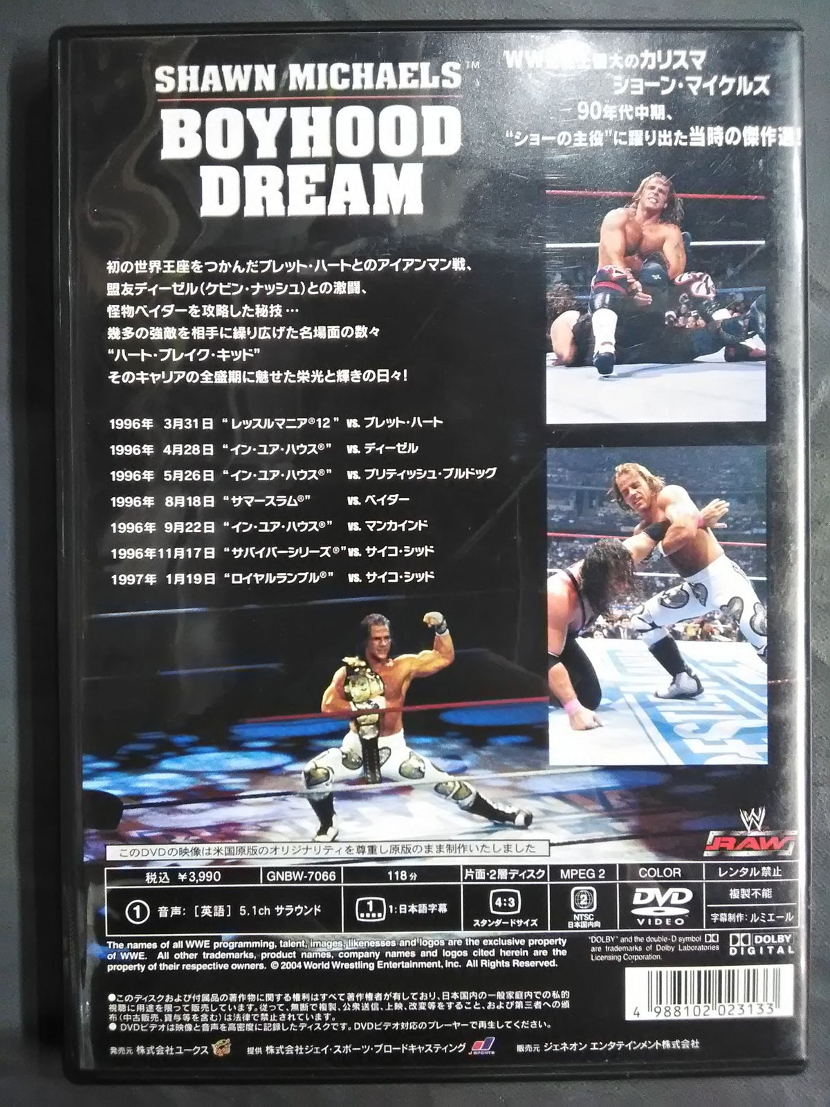 ショーン・マイケルズ ボーイフッド・ドリーム