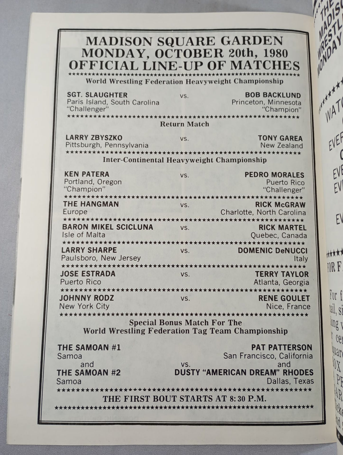 ★WWF Heavyweight Fighters Rights Match Bob ★ Backlund vsSgt. Slaughter 