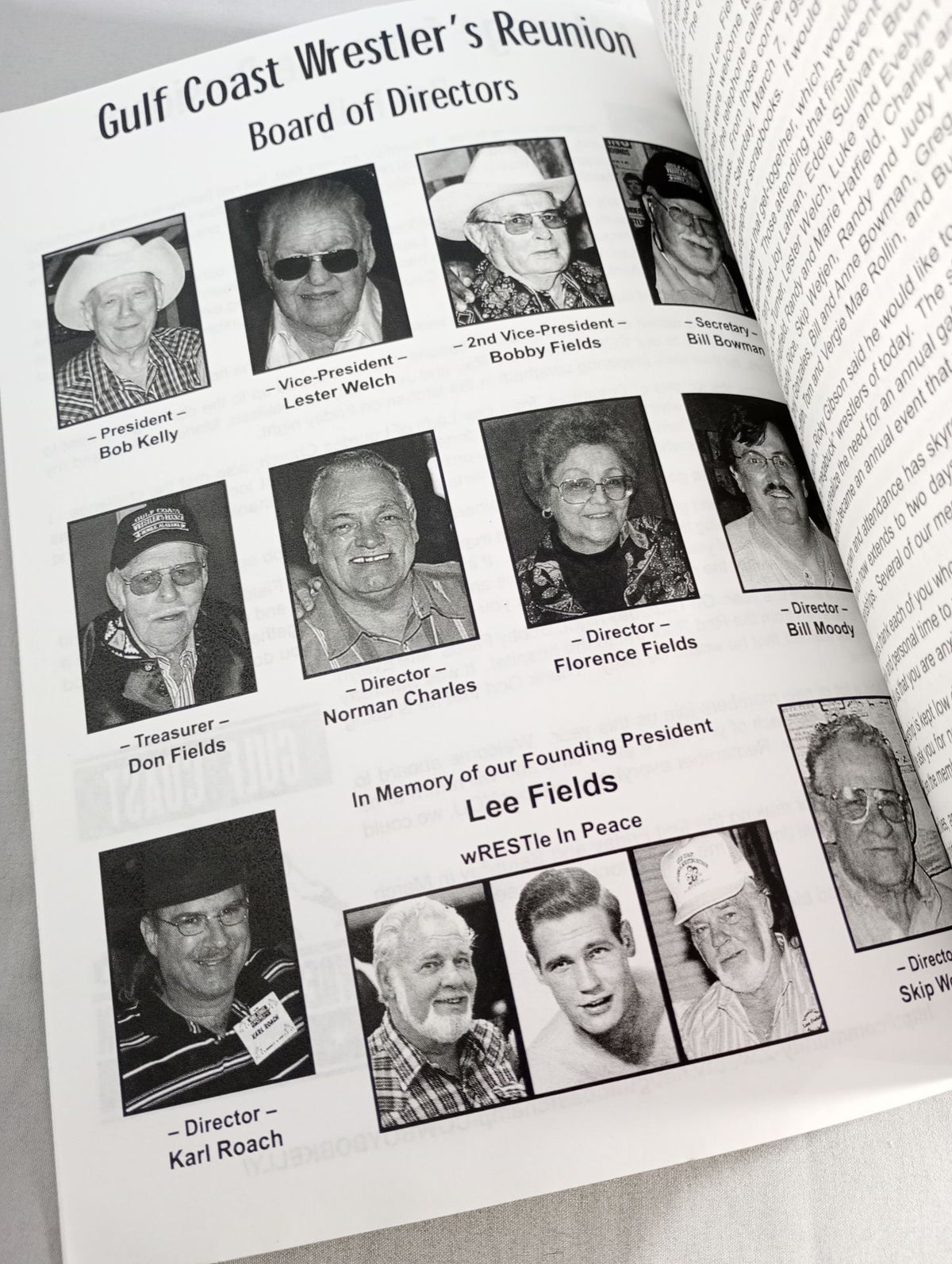 16th Annual Gulf Coast Wrestlers Reunion March 2-3, 2007
