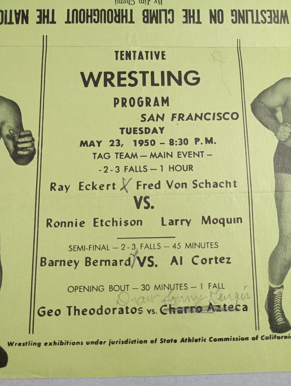 West Coast Wrestling  News (May 23, 1950)