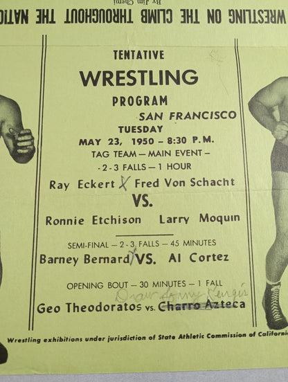 West Coast Wrestling  News (May 23, 1950)