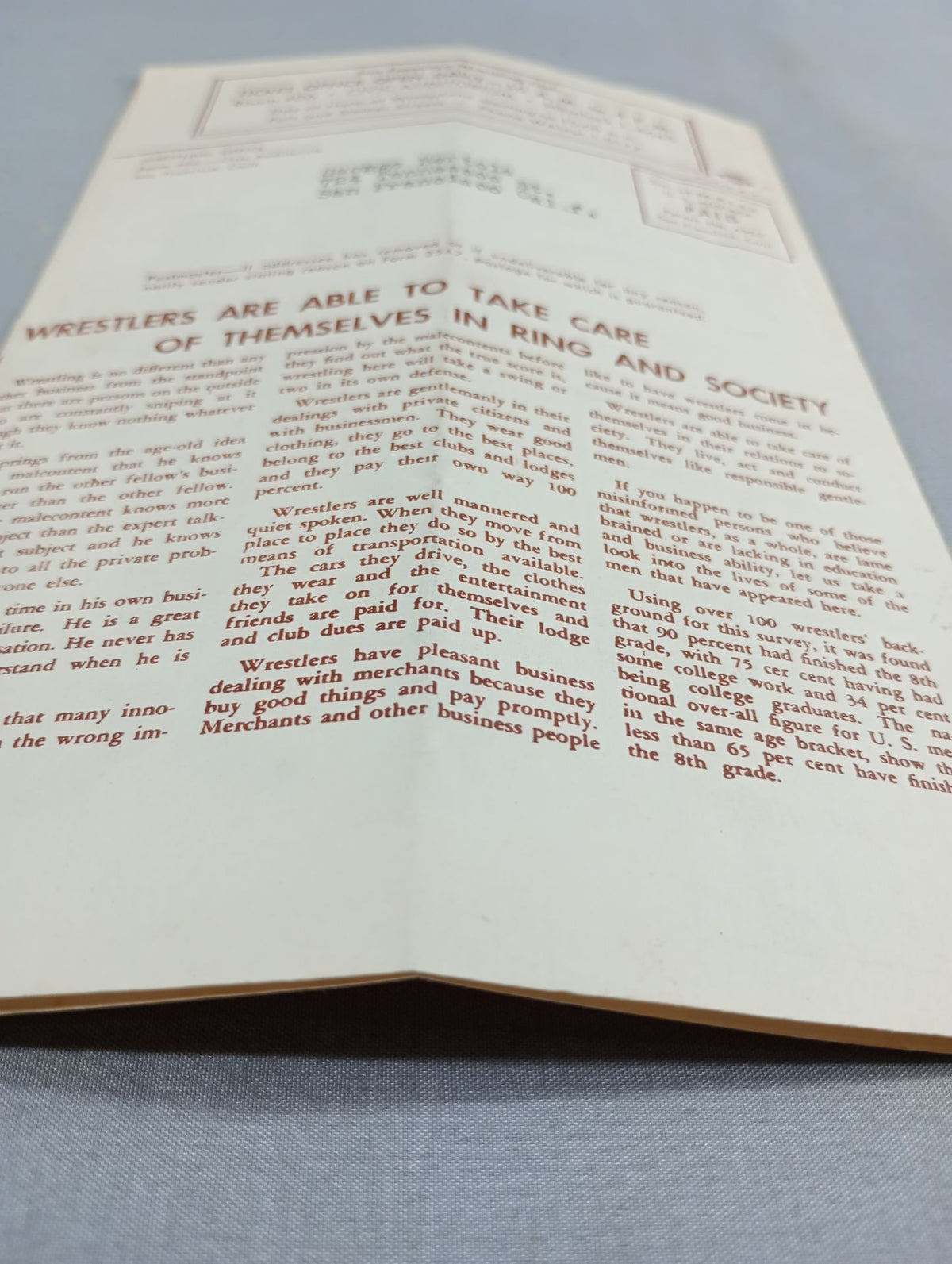 West Coast Wrestling  News (1950.11.21)