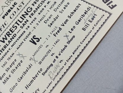 West Coast Wrestling  News (1950.11.28)