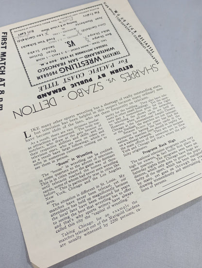 West Coast Wrestling  News (1950.11.28)