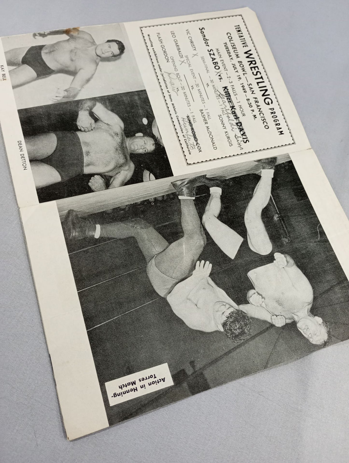Coliseum Wrestling  NEWS(1949.7.19)