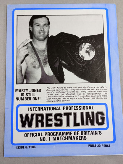 INTERNATIONAL PROFESSIONAL Wrestling ISSUE No.6 / 1986