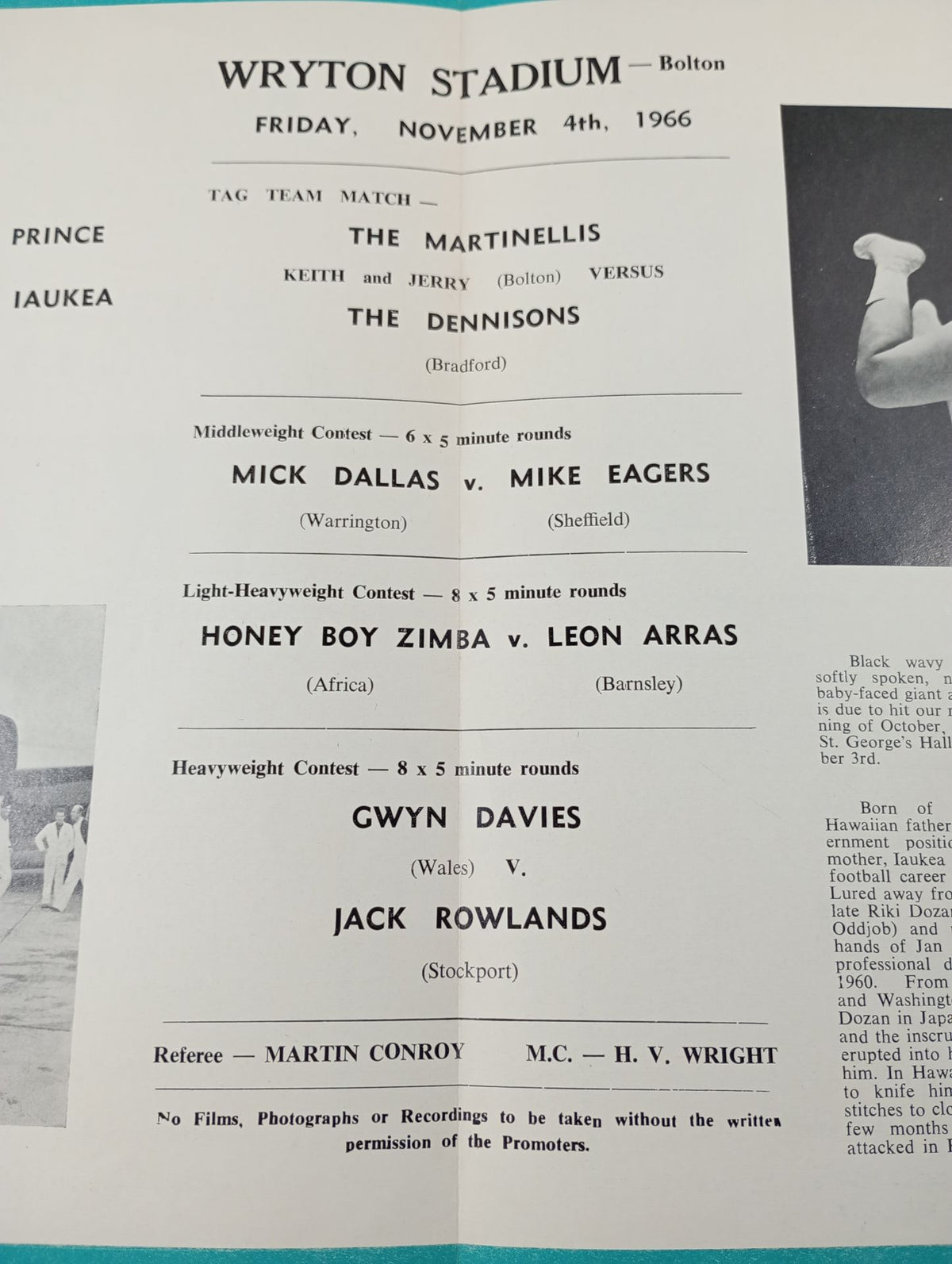 WRYTON PROMOTIONS LTD. (1966.11.4)