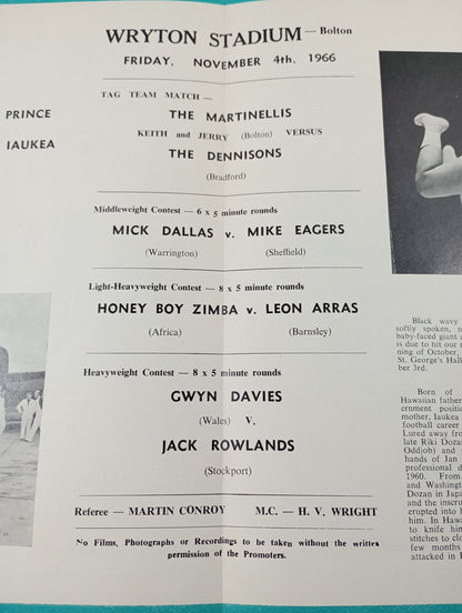 WRYTON PROMOTIONS LTD. (1966.11.4)