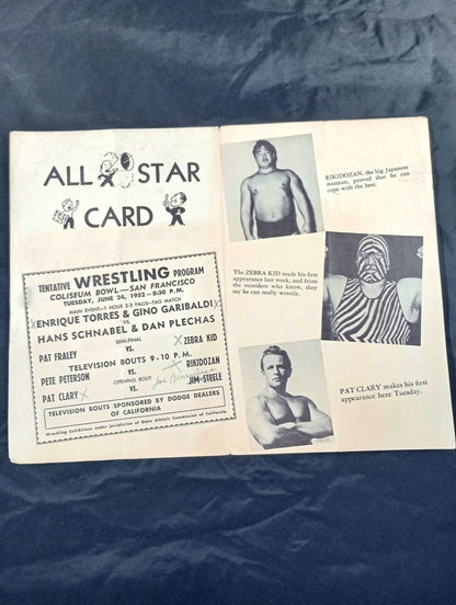 ★ Rikidozan joins ★ West Coast Wrestling NEWS(1952.3.11)
