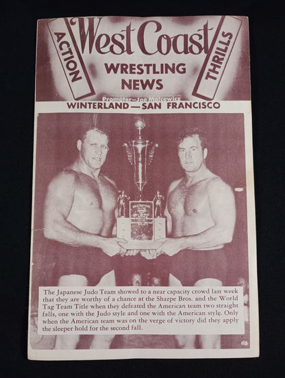 ★ Masahiko Kimura & Toshio ★ Yamaguchi West Coast Wrestling News (1952.4.1)