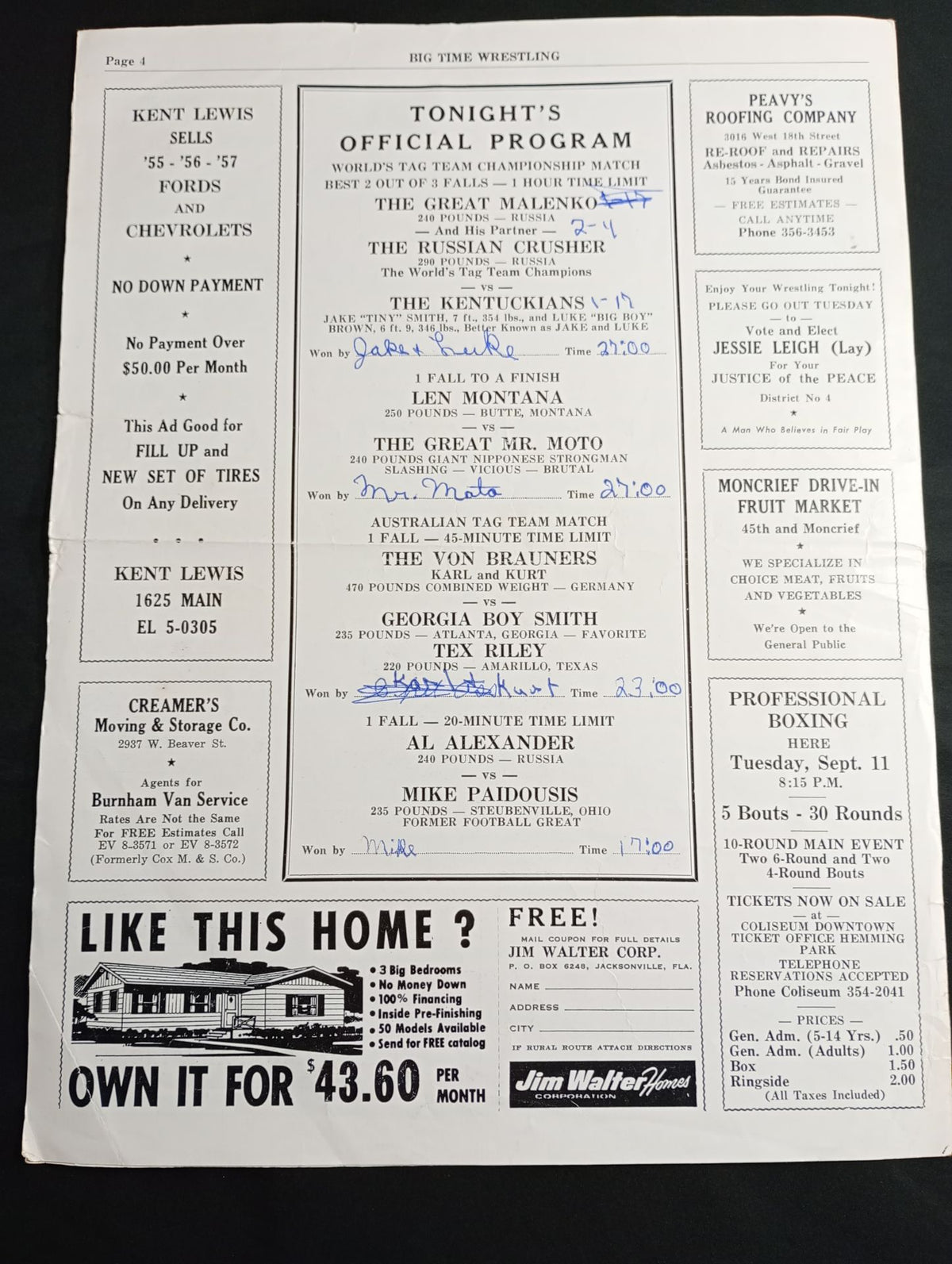 ★ Baba Cover ★ NWA BIG TIME Wrestling / JACSONVILLE'S Vol.2 No.3