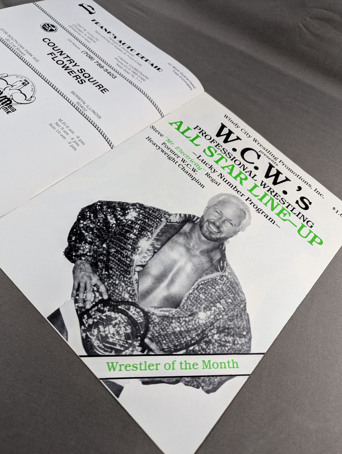 WCW(WCPW) / JIMMY’S SPORTS BAR Wrestle Fest Berwyn Rec. Center Saturday