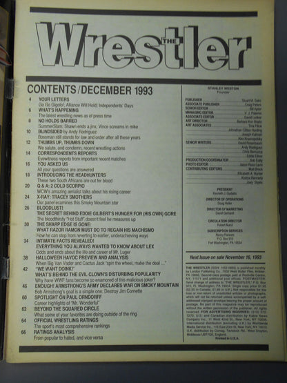 THE Wrestler December 1993