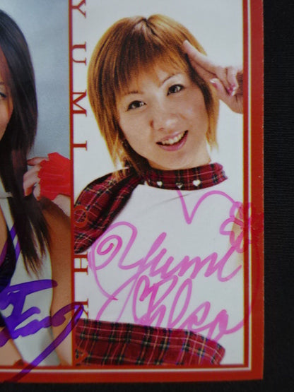 ATHTRESS jd'star panipani Emi Tojo & Mitsuho Ishikawa & Yumi Ohka  Official Triple autographed card 