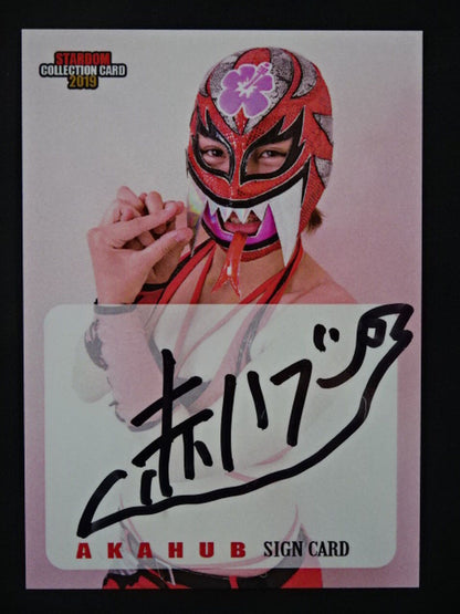 2019 STARDOM COLLECTION CARD 林下詩美(赤ハブ) 公式サインカード