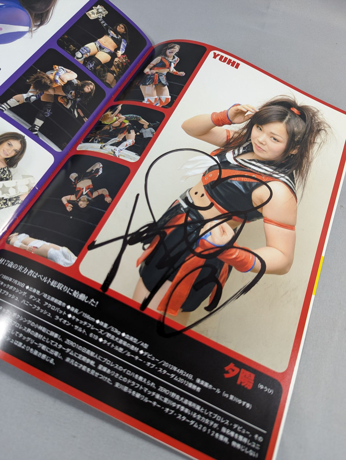 [2 fighters hand signed autograph 】STARDOM OFFICIAL GUIDE BOOK Vol.33