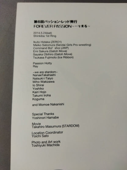 【2選手直筆サイン入り】第6回パッション・レッド興行