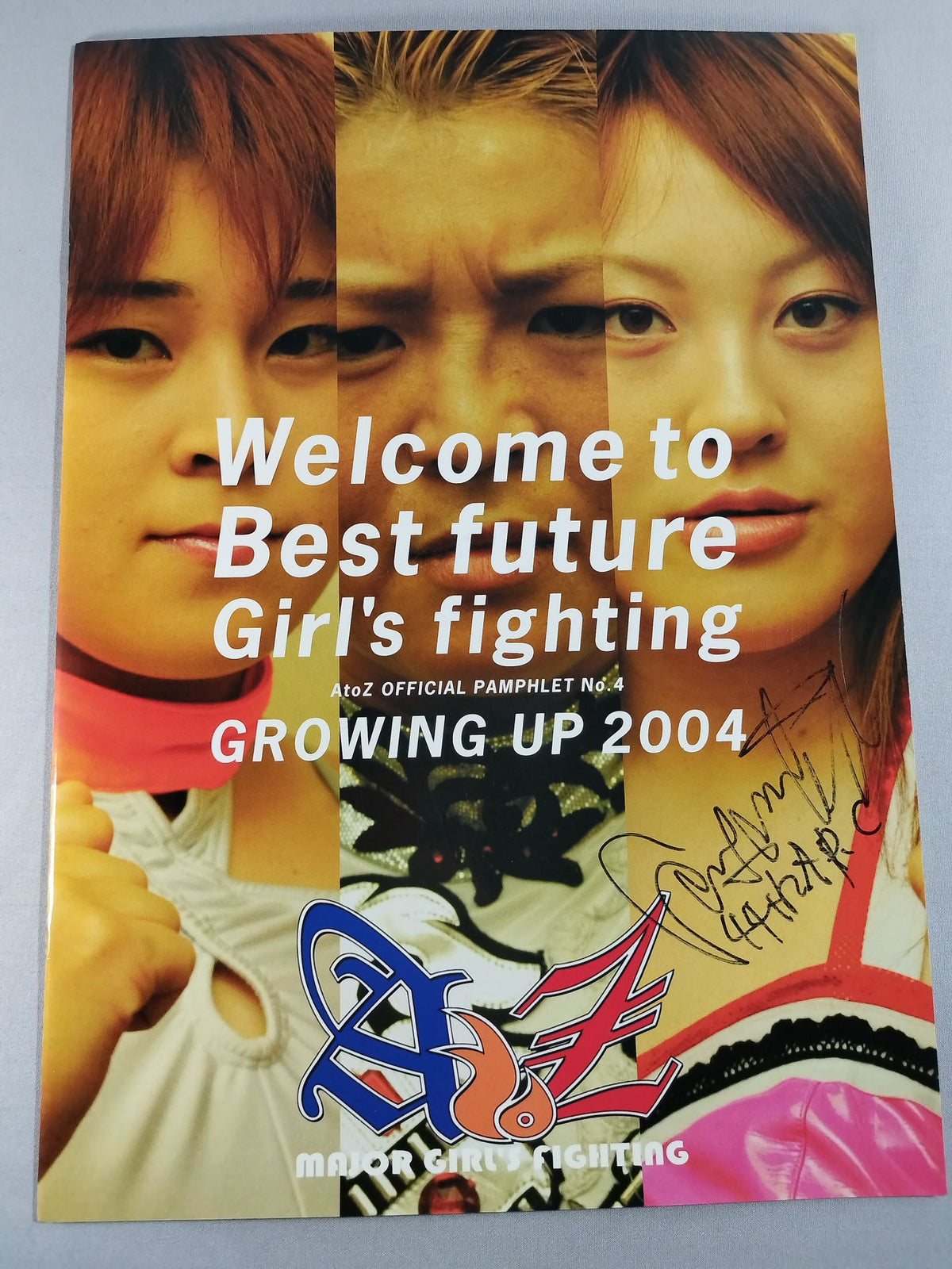 【Mika Nishio hand signed autograph 】AtoZ Official Pamphlet No.4
