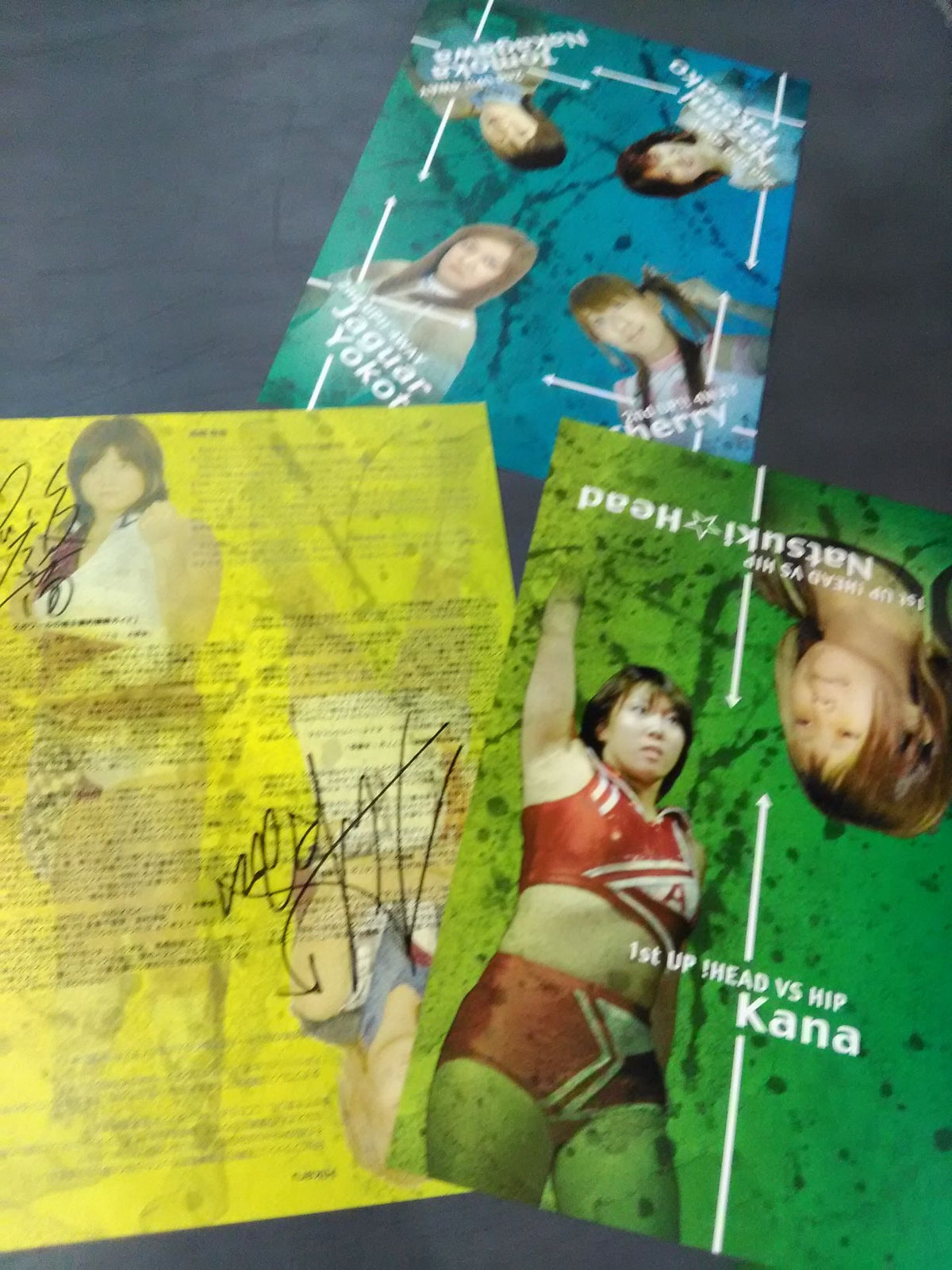 [2 fighters hand signed autograph Flash 7 2nd box office ~ Nanae Takahashi return ~ 7UP!!!!!!