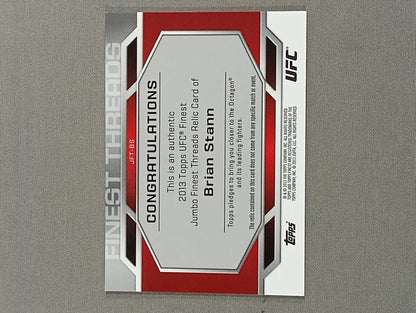 2013 UFC topps Brian Stan Official Relic Card (Costume)