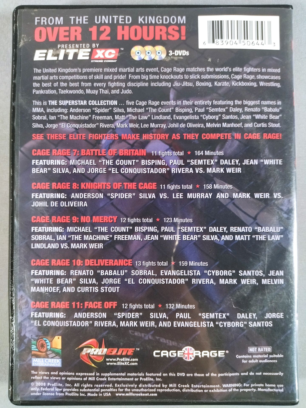 CAGE RAGE【5 EVENT SET】