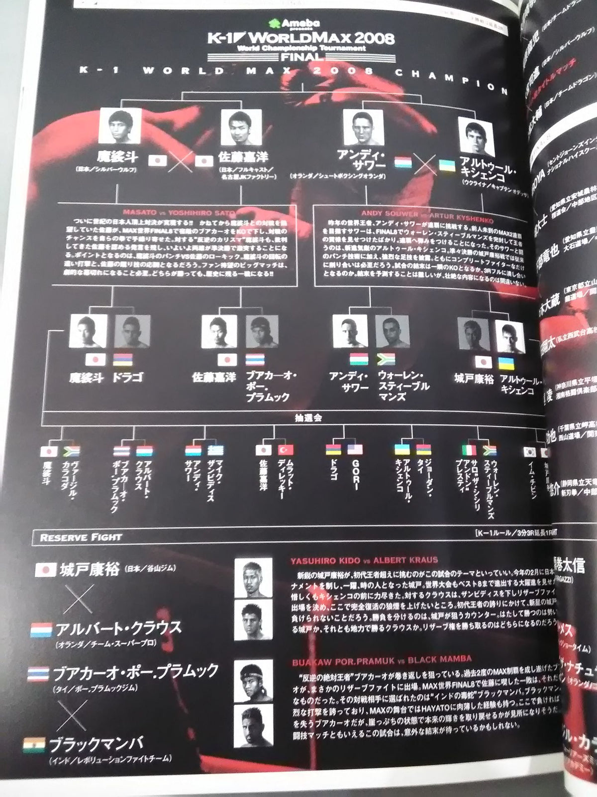 K-1 WORLD MAX 2008 FINAL ~World Championship Tournament FINAL~