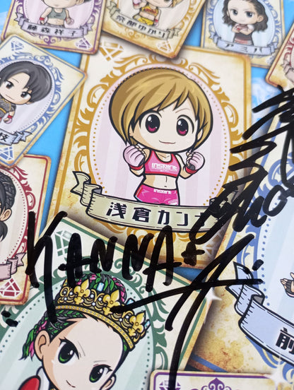 [2 fighters hand signed autograph 】DEEP JEWELS.23